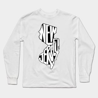 New Jersey - black Long Sleeve T-Shirt